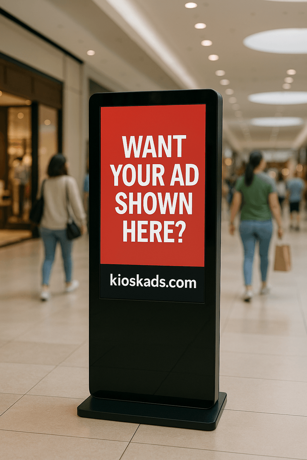 Digital kiosk advertising